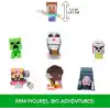 Mattel Minecraft oyuncak seti ve 7 mini aksiyon figürü, Bir Minecraft Filminden ilham alan Mini Mode Çoklu Paket, Steve ve 3 özel karakter, JFM37