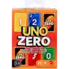 7 yaş ve üzeri çocuklar, yetişkinler, aileyle bir araya gelinen akşamlar, partiler ve seyahatler için 2-8 oyunculu Mattel UNO Zero kart oyunu, deste ve puan kartı, JHH48