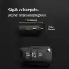 Belkin BoostCharge 30W Hızlı Araç Şarj Cihazı, USB-C Güç Dağıtım Portlu Kompakt Tasarım, USB-C - USB-C Kablosu Dahil, iPhone 16, 15, Galaxy S23, Note ve Daha Fazlası için Evrensel Uyumluluk - Siyah