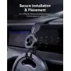 Baseus C02 Go Manyetik Araç Telefonu Tutacağı, 360° Dönebilen Mobil Tutucu, iPhone 15 Pro Max için Ultra Güçlü Mıknatıslı Bükülebilir Tasarım Araç Telefonu Tutacağı, Samsung S24 Ultra