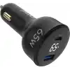 Juo 65W Led Ekranlı Type-C + USB-A Araç Şarj Aleti iPhone & Android & Notebook Araç içi Şarj Cihazı
