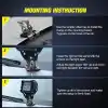Nilight LED Işık Çubuğu Montaj Braketi 2 Adet Evrensel Ayarlanabilir Sütun Hood Çalışma Lambası Montaj Kelepçe Tutucu Off-Road Kamyon SUV için