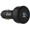 Juo 30W Led Ekranlı Type-C + USB-A Araç Şarj Aleti iPhone & Android & Tablet Araç içi Şarj Cihazı
