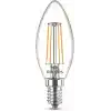 Philips LED Classic 40W B35 Led Mum Filament Ampul, 2700K Beyaz Işık, E14 İnce Duy, Dim Edilmez, 2li Ekopaket