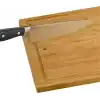 WMF Bambu Kesme Tahtası, 38 x 25 x 1,9 cm, Dikdörtgen, Meyve Suyu Oluklu, Et ve Sebze Kesme Tahtası, Bıçak Dostu Yüzey