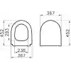 VitrA Sento 120-003R009 Yavaş Kapanır Slim Klozet Kapağı, Duroplast, Beyaz
