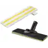 Kärcher Orijinal Set Zemin Başlığı ve Mikrofiber Bez Easyfix Buharlı Temizleyici Kärcher SC ile Uyumlu - Zeminler için, Her türlü Yüzey için Uygun, Makinede Yıkanabilir, Beyaz