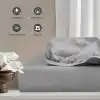 Soley | Jersey |%100 Doğal Pamuklu Tek/Çift Kişilik Lastikli Çarşaf GRİ