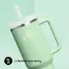 STANLEY Quencher H2.0 FlowState Pipetli Termos Bardak 1.18 Litre - Pistachio | Paslanmaz Çelik