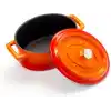 Lava Metal Oval Mini Tencere, Turuncu
