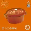Lava Metal Oval Mini Tencere, Turuncu