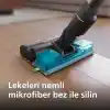 Philips Orijinal Mikrofiber Pedler - 6000 ve 7000 Serisi ile Uyumlu, 4 Bez, Yıkanabilir, Yeniden Kullanılabilir (XV1670/02)