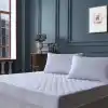 %100 Pamuk 4 Adet Kapitoneli Yastık Alezi Koruyucu Koruyucu Yastık Kılıfı 50 X 70 Cm
