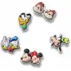 Crocs Unisex Mickey and Friends PVC 5li paket ayakkabı askısı, çok renkli, Çok renkli, Ölçü Birimi