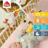 Fehn Müzik Mobil Safari - Sevimli Hayvanlı Bebek Uyku Yardımı - Bebek Mobil Müzik Kutusu Melodi - 0-5 Ay arası Bebekler için Müzik Mobil Bebek Yatağı Oyuncak