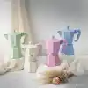 Bialetti - Moka Exclusive: 3 Cups Ocak Üstü Espresso Pişirici - 130ml - Pembe Renk - Alüminyum Gövde - Patentli Güvenlik Valfi - Tüm Ocak Türleri İçin Uygundur (İndüksiyon Hariç)