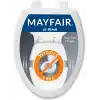 MAYFAIR 1880SLOW 000 Caswell Klozet Kapağı Yavaşça Kapanacak ve Asla Gevşemez, Uzatılmış, Uzun Ömürlü Plastik, Beyaz, 1li Paket