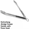 OXO Good Grips Paslanmaz Çelik Uzun Barbekü Maşası, Dahili Şişe Açacaklı 47,5 cm - Sosis, Sebze ve Daha Fazlası İçin