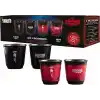 Bialetti Stranger Things 4lü Kahve Fincanı Seti, Isıya Duyarlı, Renk Değiştiren, Bulaşık Makinesinde Yıkanamaz - Her biri 80 ml, Siyah