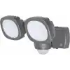 Brennenstuhl Pilli LED Spot Lamba LUFOS / Kablosuz LED Dış Mekan Spotu Pilli ve Hareket Sensörlü, 8 Adet LED Lamba, 2 x 240 Lümen, Dış Mekan için