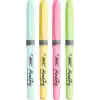 BIC Intensity Highlighter Grip Pastel Marker Fosforlu Kalem 6lı Blister, Su Bazlı Mürekkep, 6 Pastel Renk, Kauçuk Tutaçlı