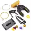 RockJam Evrensel Gitar Aksesuarları, Süper Kit Gitar Duvar Montajı, Elektrikli Gitar Telleri, Akustik Gitar Telleri, Gitar Tuner Çoklu Alet, Gitar Capo, Gitar Plektrumları ve Gitar Penası Tutucu