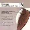Tangle Teezer Ultimate Detangler Chrome Choc Bronze Islak ve Kuru Düz ve Kıvırcık Saçlar için Saç Fırçası Tarak