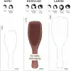Tangle Teezer Ultimate Detangler Chrome Choc Bronze Islak ve Kuru Düz ve Kıvırcık Saçlar için Saç Fırçası Tarak
