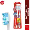 Colgate 360 Optik Beyaz Dil ve Yanak Temizleyicili Orta Beyazlatıcı Diş Fırçası 1+1