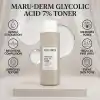 Maruderm Glikolik Asit%7 Aydınlatıcı ve Leke Görünümü Karşıtı Tonik – Meyan Kökü & Hyaluronik Asit ile Pürüzsüzleştirici Peeling Tonik, 250 ML