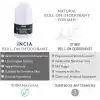 INCIA%100 Doğal Roll On Deodorant Erkekler İçin Ter Kokusu Önleyici Leke Yapmayan 50 ml