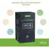 INCIA%100 Doğal Roll On Deodorant Erkekler İçin Ter Kokusu Önleyici Leke Yapmayan 50 ml
