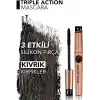 Flormar 3 Kademeli Ayarlanabilir Maskara (SİYAH) - Triple Action Mascara - 001-8690604275588