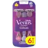 Gillette Venus Comfort Colours Kadın Tıraş Bıçakları, 6 Kadın Tıraş Bıçakları