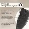 Tangle Teezer Ultimate Detangler Chrome Midnight Silver Gümüş Düz ve Kıvırcık Saçlar için Saç Fırçası Tarak