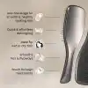 Tangle Teezer Ultimate Detangler Chrome Midnight Silver Gümüş Düz ve Kıvırcık Saçlar için Saç Fırçası Tarak