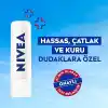 NIVEA Med Repair Dudak Bakım Kremi, 24 Saat Nem,Doğal Yağlar ile Çatlamış Dudak Bakım,SPF 15 (4,8 ml)
