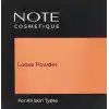 Note Cosmetics Loose Powder 01 Invisible Makyaj Sabitleyici Matlaştırıcı Toz Pudra