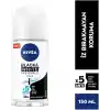 NIVEA Kadın Roll On Deodorant Black & White Invisible Pure 48 Saat Anti-perspirant Koruma (50 ml)