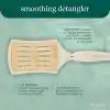 EcoTools Düzeltici Detangler Saç Fırçası, Islak veya Kuru Saçlar İçin Fırça, Ağrısız Dolaşık Açma, Stil ve Pürüzsüz Saçlar, Yenilenebilir Bambu ve Esnek Kıllar, Vegan ve Zulüm İçermez, 1 Adet