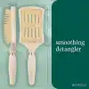 EcoTools Düzeltici Detangler Saç Fırçası, Islak veya Kuru Saçlar İçin Fırça, Ağrısız Dolaşık Açma, Stil ve Pürüzsüz Saçlar, Yenilenebilir Bambu ve Esnek Kıllar, Vegan ve Zulüm İçermez, 1 Adet
