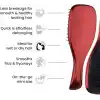 Tangle Teezer The Devil Wears Prada Ultimate Detangler Kırmızı Chrome Saç Fırçası Tarak Mini Boy