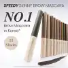 Peripera Renklendirici ve Sabitleyici Kaş Maskarası Speedy Skinny Brow Mascara 01 Cool Gray