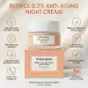 Maruderm Retinol%0.3 Yaşlanma Karşıtı Gece Kremi – Kırışıklık Karşıtı Yenileyici Yüz Kremi, Seramid & Peptit Kompleksi ile, 50 ML