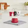 Bialetti - Set Mini Express: Ocak Üstü Espresso Pişirici + 2 Cups - Magrite Serisi