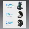 Rocoren 3‘ü 1 Arada iPhone Airpods Apple Watch MagSafe Uyumlu Kablosuz Şarj Cihazı Stand