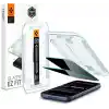 Spigen iPhone 17 Pro / 17/16 Pro ile Uyumlu Hayalet Ekran Koruyucu Cam Kolay Kurulum Glas.tR EZ Fit Privacy HD (2 Adet) - AGL07929