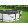 Bestway 5,49m PVC havuz örtüsü 549 cm çapındaki yuvarlak yer üstü havuzlar için 555 cm çap