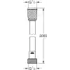 Grohe Vitalioflex Comfort 2000mm Duş Hortumu, Krom, 27173002