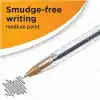 BIC Cristal Medium Tükenmez Kalem Siyah 50li Kutu, 1.0 mm Orta Kalınlıkta Uç, Şeffaf Gövde, Delikli Kapak